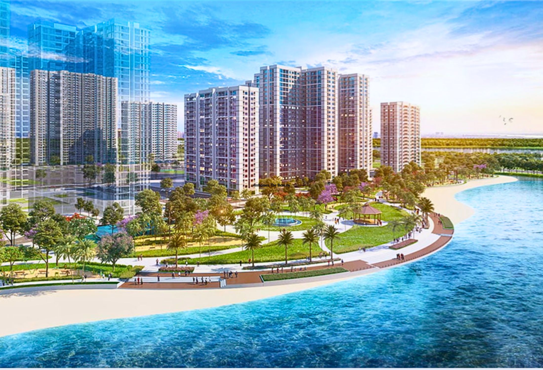 The Beverly hướng ra khuôn viên là bờ biển với dãi cát trắng tuyệt đẹp