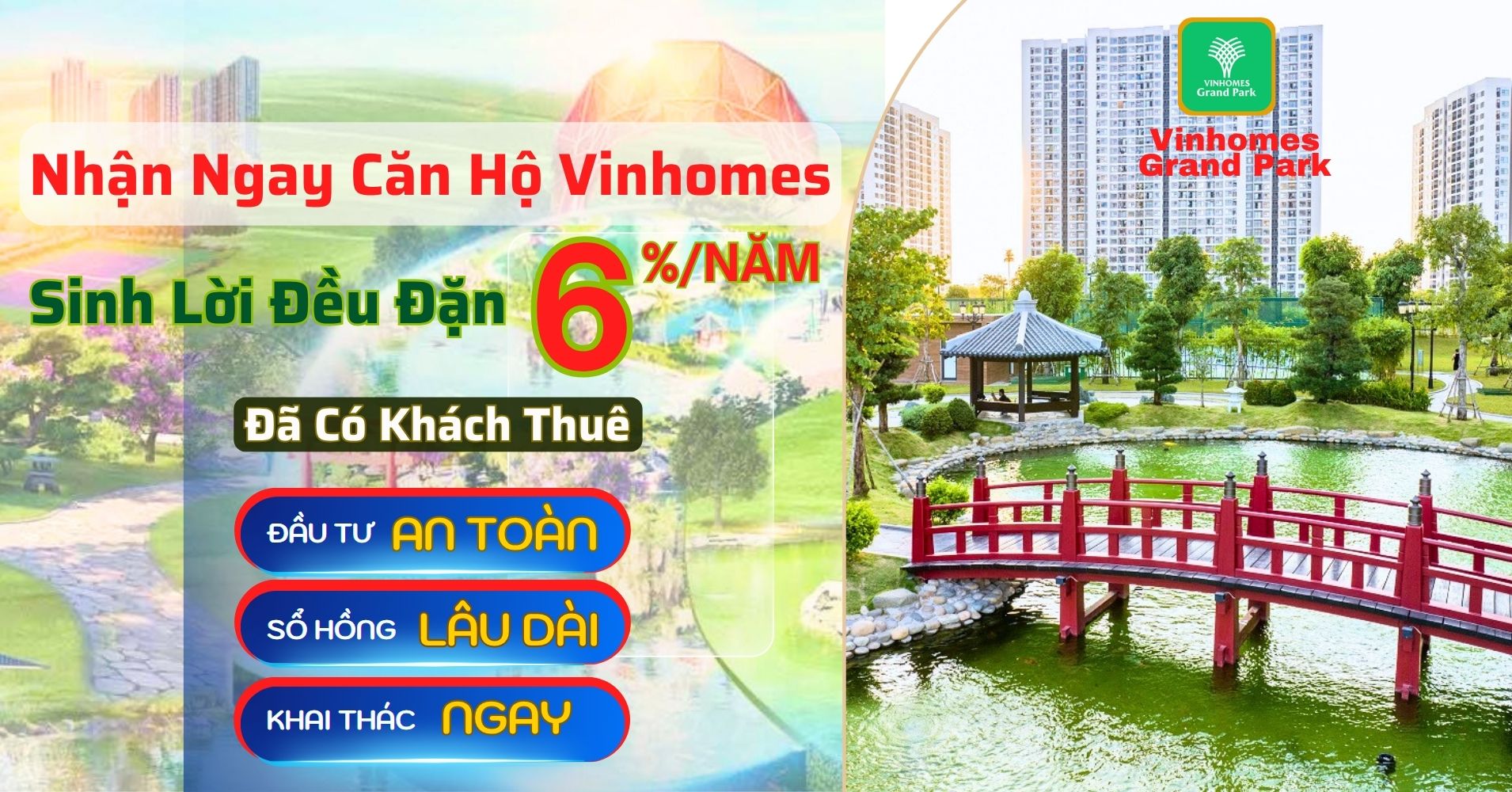 Căn hộ Vinhomes Grand Park - cơ hội đầu tư sinh lời cao & giữ tài sản an toàn